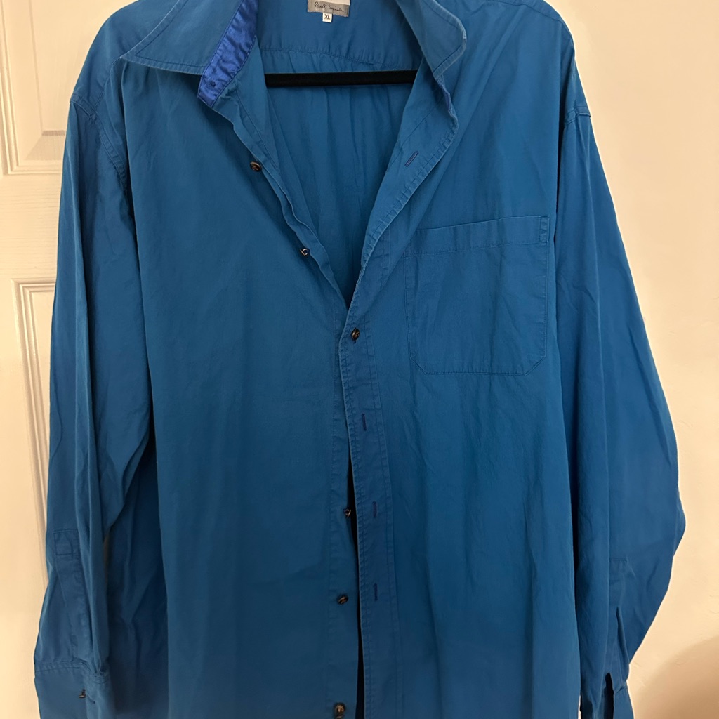 Paul Smith London Blue Shirt Y2k Xl Paul Smith London Blue Shirt Y2k Xl
